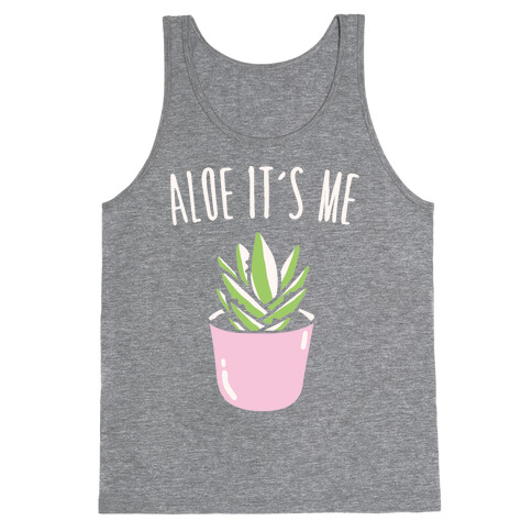 Aloe It's Me White Print Tank Top