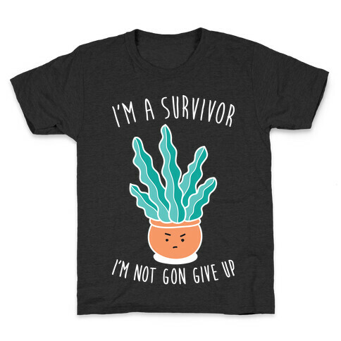 Survivor Plant Parody (White) Kids T-Shirt
