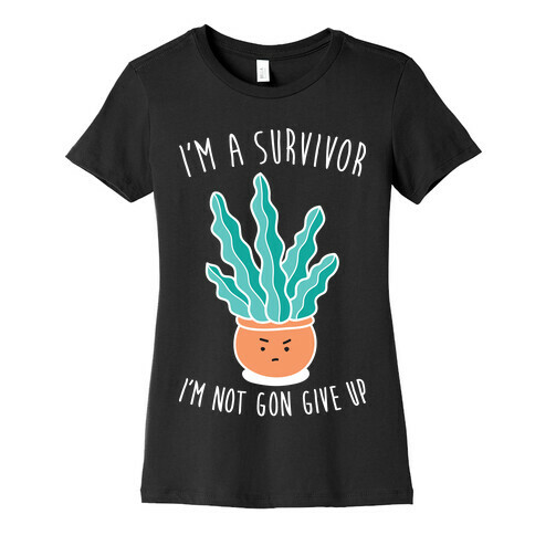 Survivor Plant Parody (White) Womens T-Shirt