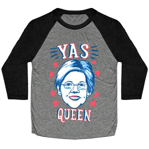 Yas Queen Elizabeth Warren Baseball Tee