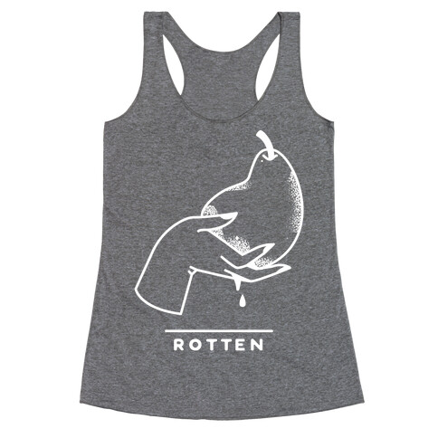 Rotton White Racerback Tank Top