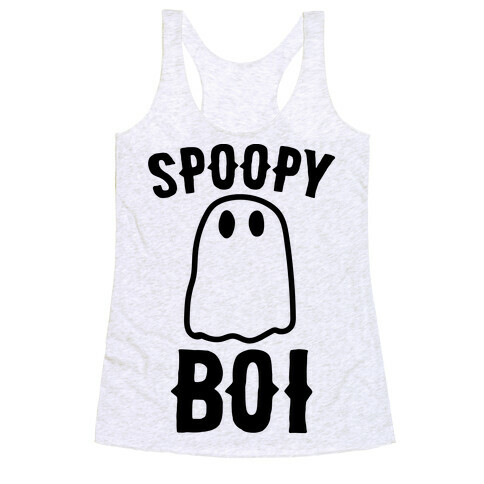 Spoopy Boi  Racerback Tank Top