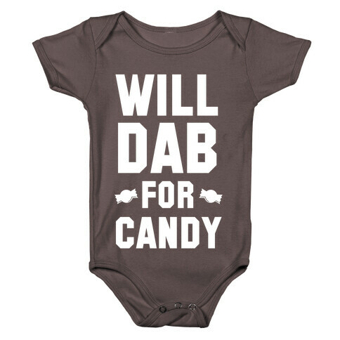 Will Dab for Candy (White) Baby One-Piece