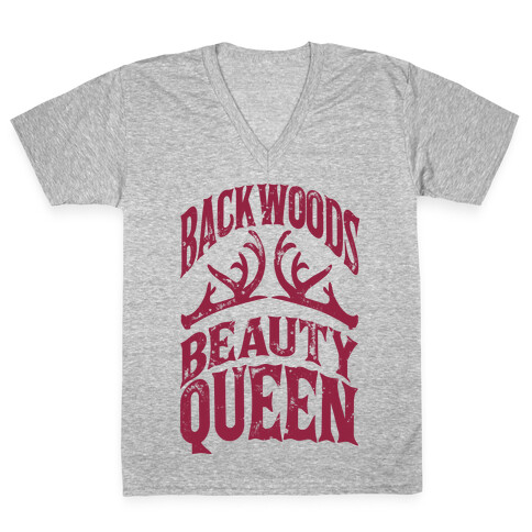 Backwoods Beauty Queen V-Neck Tee Shirt