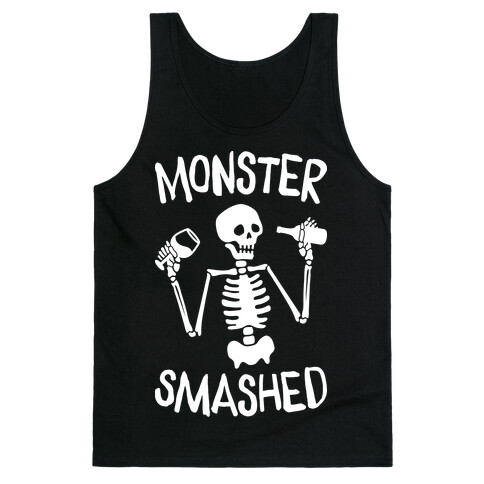 Monster Smashed (White) Tank Top