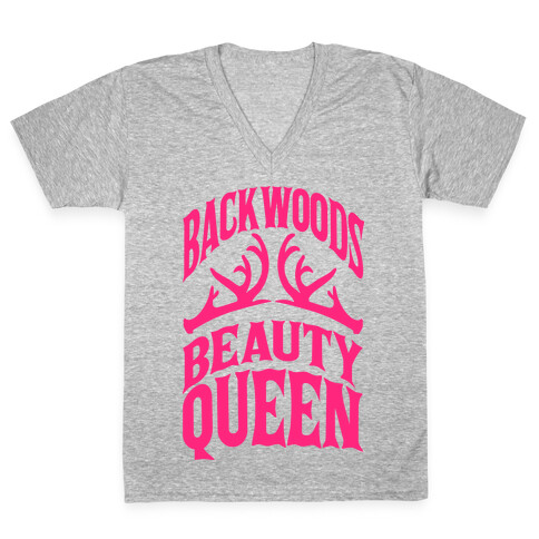 Backwoods Beauty Queen  V-Neck Tee Shirt