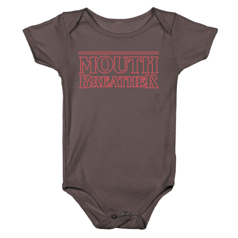 Mouth Breather Parody (Red) Baby One-Piece