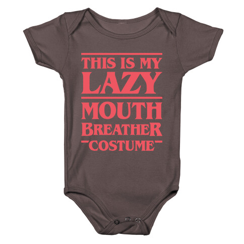 This Is My Lazy Mouth Breather Costume (Red) Baby One-Piece