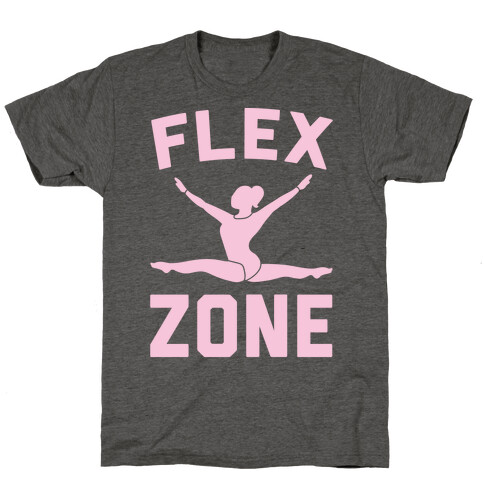 Flex Zone Gymnastics White Print T-Shirt