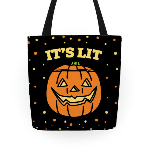 It's Lit Jack O' Lantern Tote