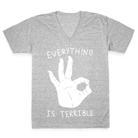 Everything Is Terrible V-Neck Tee Shirt