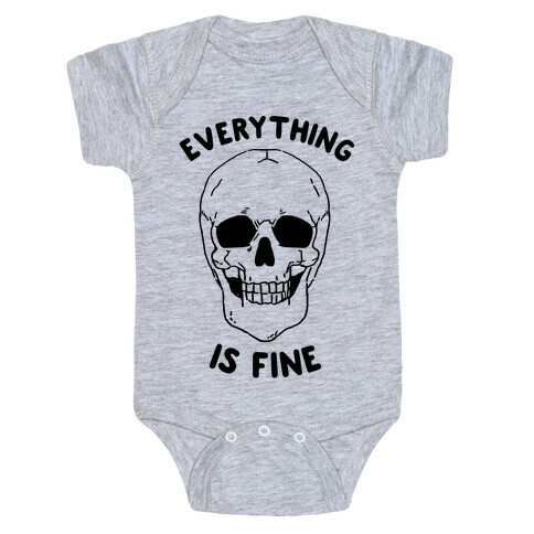 Everything Is Fine (cmyk) Baby One-Piece