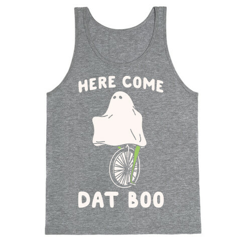 Here Come Dat Boo White Print Tank Top