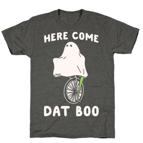 Here Come Dat Boo White Print T-Shirt