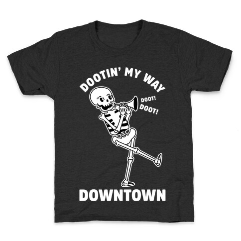 Dootn' My Way Down Town White Kids T-Shirt