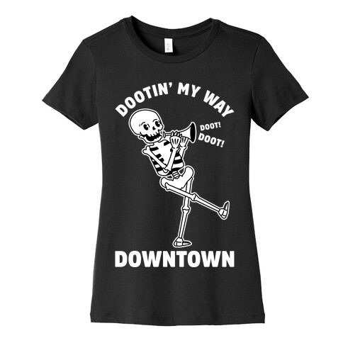 Dootn' My Way Down Town White Womens T-Shirt