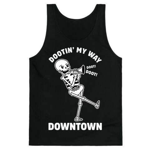 Dootn' My Way Down Town White Tank Top