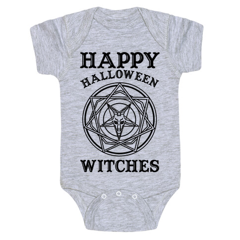 Happy Halloween Witches Baby One-Piece