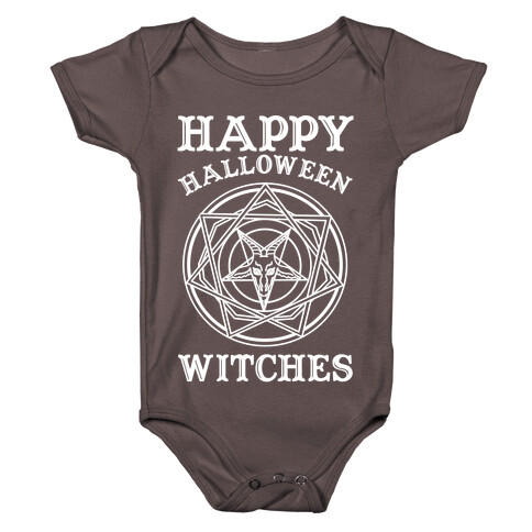 Happy Halloween Witches Baby One-Piece