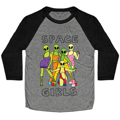 Space Girls Baseball Tee