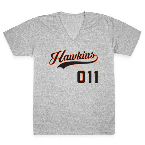Hawkins Baseball V-Neck Tee Shirt