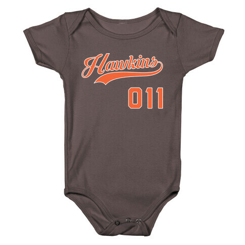 Hawkins Baseball (White) Baby One-Piece