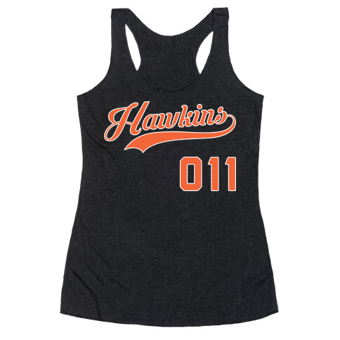 Hawkins Baseball (White) Racerback Tank Top