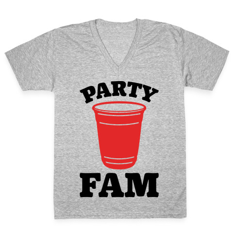 Party Fam V-Neck Tee Shirt