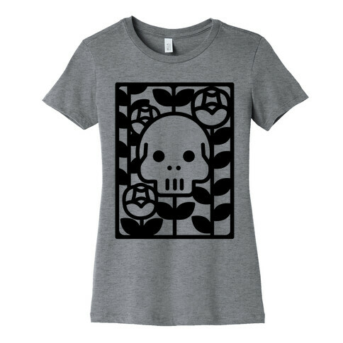 Flower Skull Womens T-Shirt