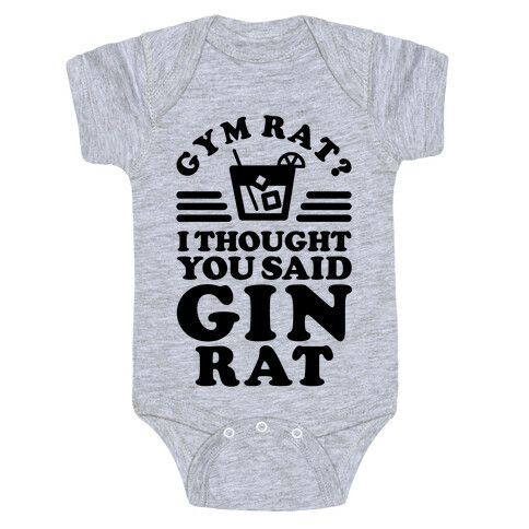 Gym Rat Gin Rat Baby One-Piece
