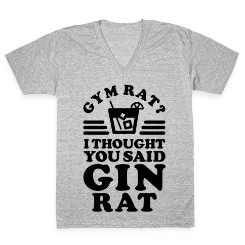 Gym Rat Gin Rat V-Neck Tee Shirt
