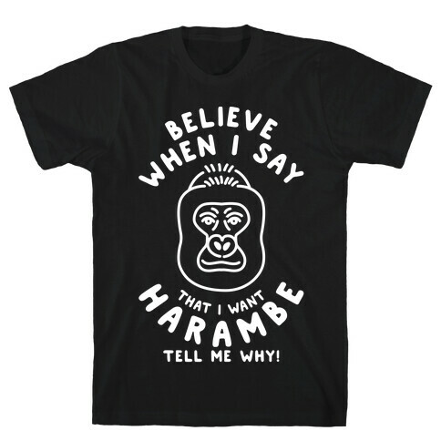 Harambe Meme Parody T-Shirt