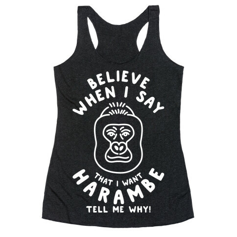 Harambe Meme Parody Racerback Tank Top