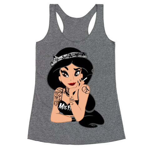 Punk Rock Princess Parody Racerback Tank Top