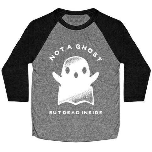 Not A Ghost White Baseball Tee