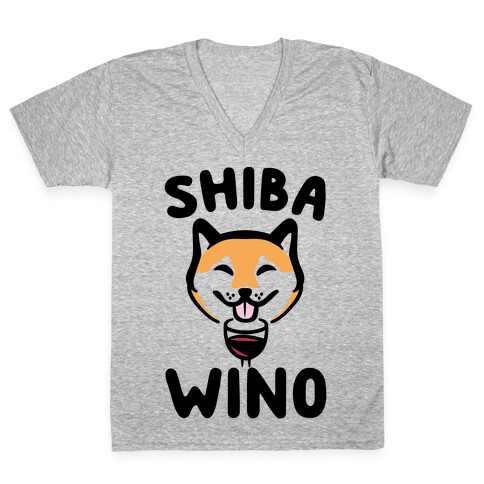 Shiba Wino  V-Neck Tee Shirt