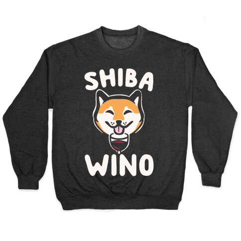 Shiba Wino White Print Pullover