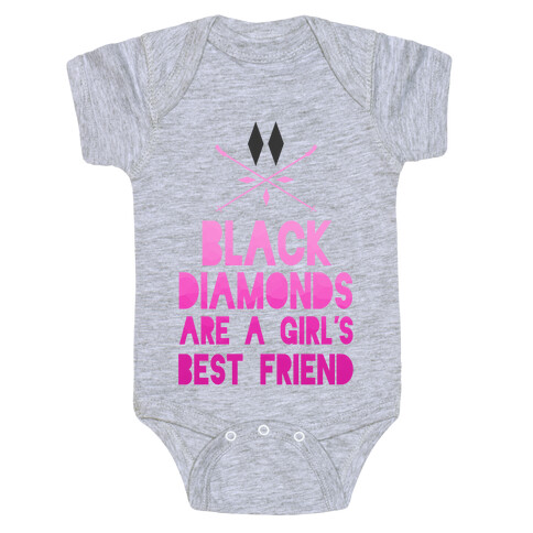 Black Diamonds are a Girl's Best Friend Baby One-Piece