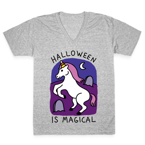 Halloween Is Magical V-Neck Tee Shirt