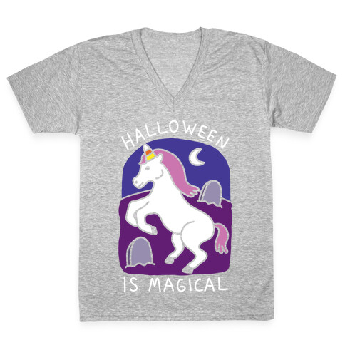 Halloween Is Magical V-Neck Tee Shirt