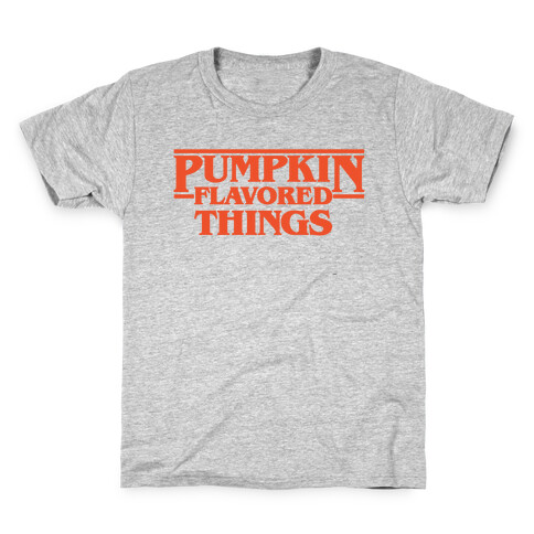 Pumpkin Flavored Things Parody Kids T-Shirt