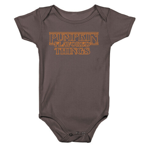 Pumpkin Flavored Things Parody White Print Baby One-Piece