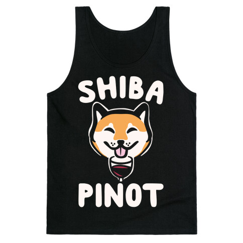 Shiba Pinot White Print Tank Top