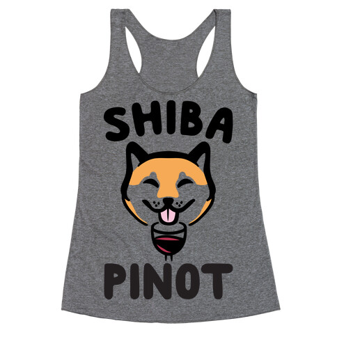 Shiba Pinot Racerback Tank Top