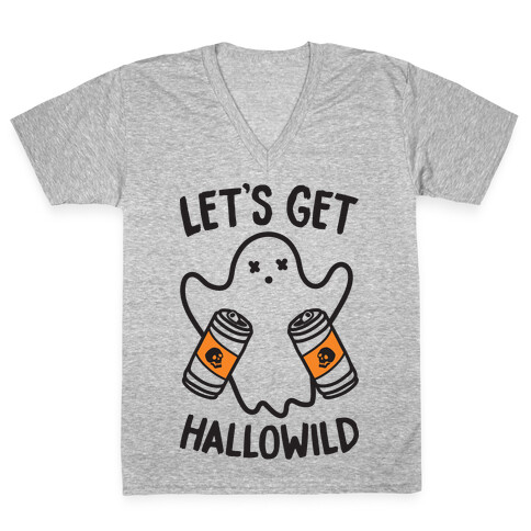 Let's Get Hallowild V-Neck Tee Shirt