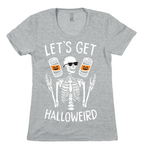Let's Get Halloweird (White) Womens T-Shirt