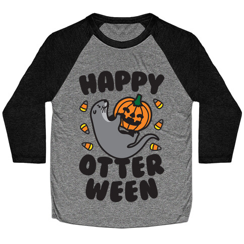 Happy Otterween Baseball Tee