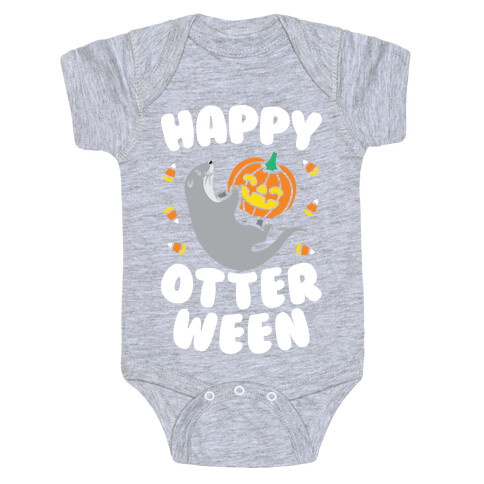 Happy Otterween (White) Baby One-Piece