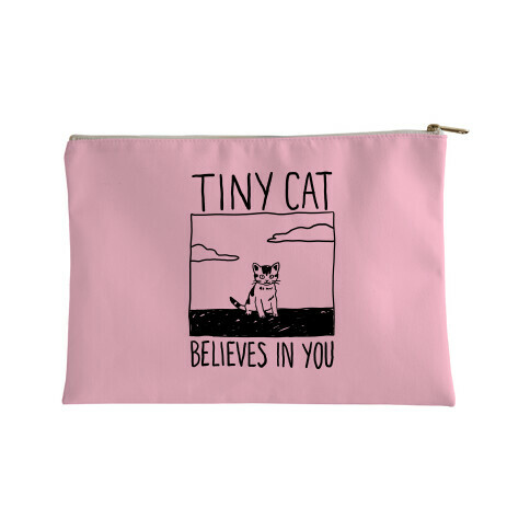 Tiny Cat Believes In You Accessory Bag