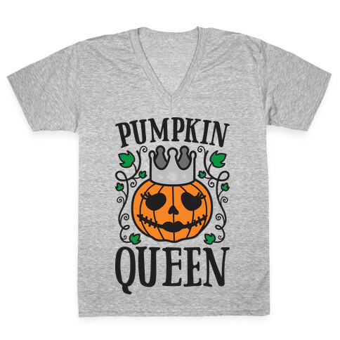 Pumpkin Queen V-Neck Tee Shirt